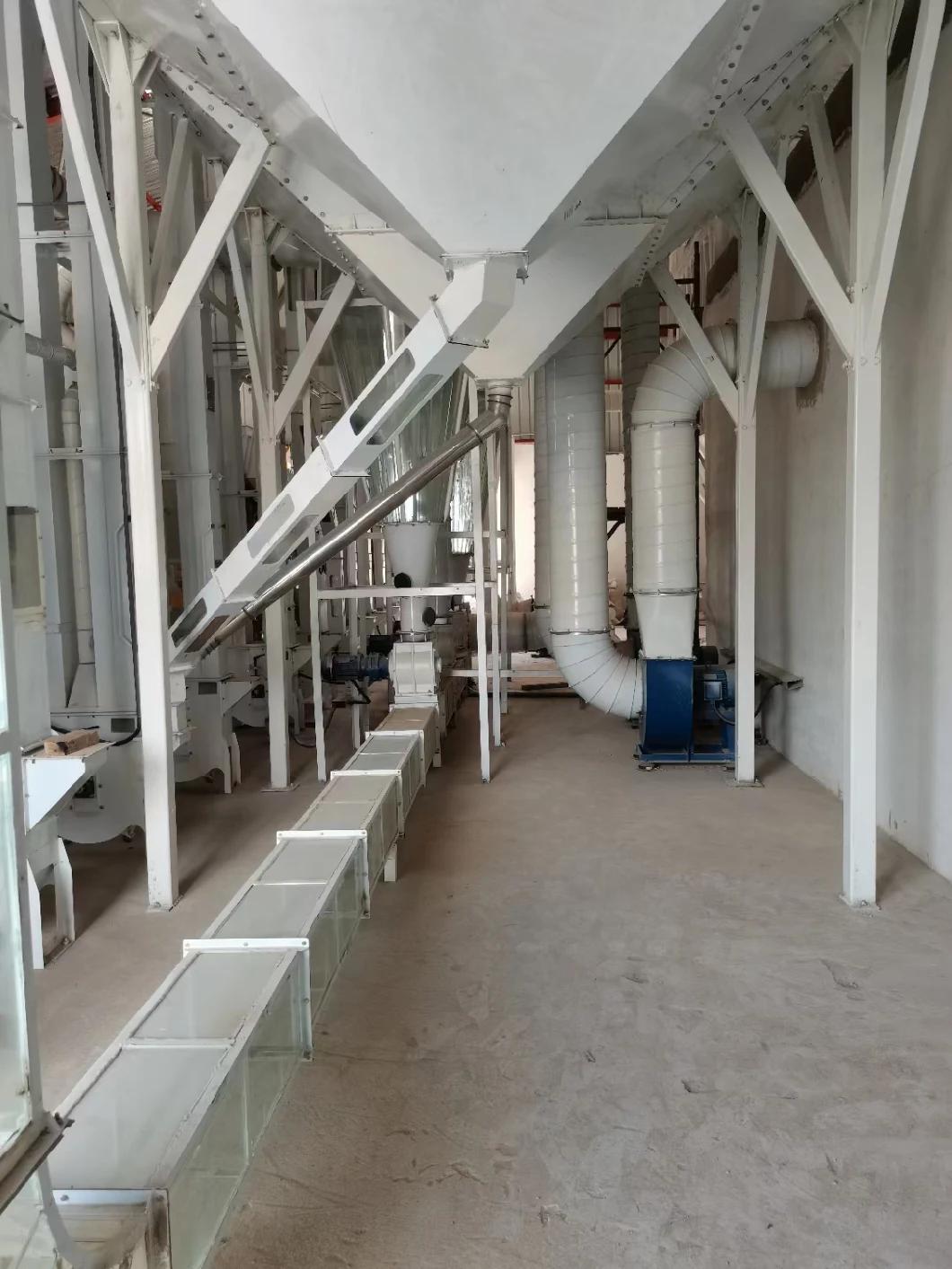 Turnkey Rice Milling Machine 50-60tpd Complete Set with Steel Platform Auto Rice Milling Plant Clj