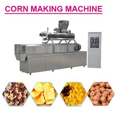 Corn Flakes Manufacturing Plant and Crispy Rice Cereal Snacks Extruder Machine