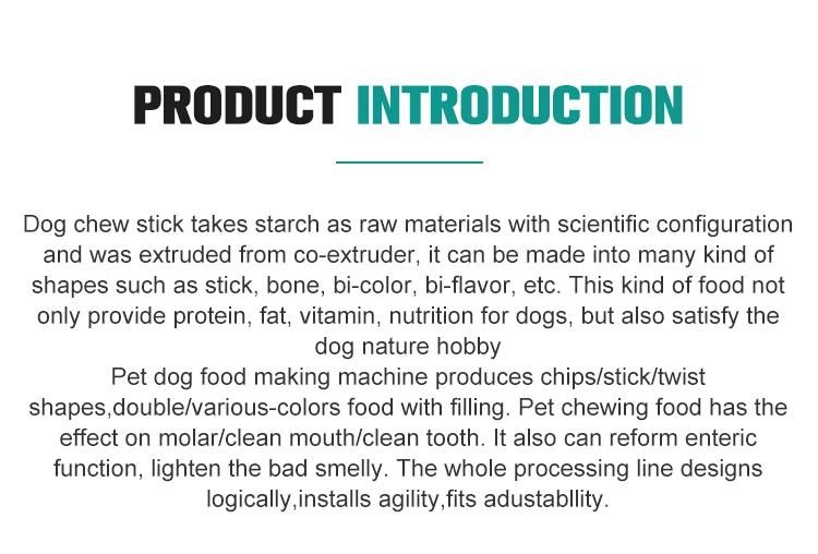 High Efficiency Dry Dog Snack Food Production Line Dog Food Extrusion Machine
