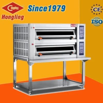 Professional Luxurious Digital Double Deck Electric Pizza Oven Price