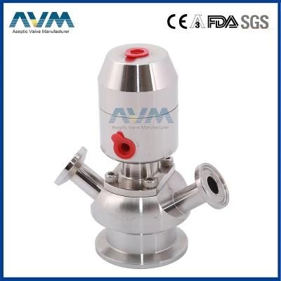 Stainless Steel Manual Aseptic Sampling Valve Wiith PTFE Gaskets