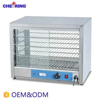 Square Electric Display Bread/Chicken Food Warmer Showcase