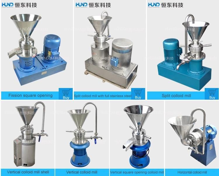 Stainless Steel Sesame/Peanut/Fruit/Jam/Meat/Pepper Colloid Mill