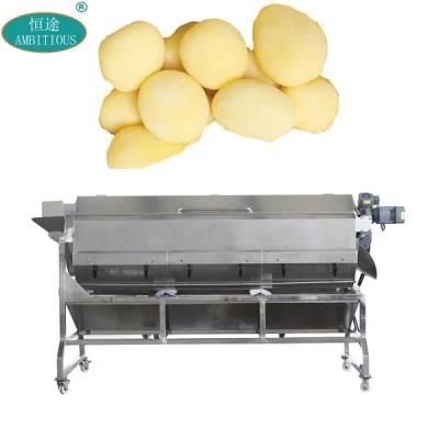 Production Line Vegetables Washing Machines Industrial Potato Peeler Machine