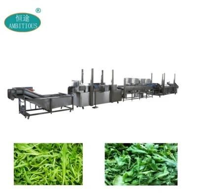 Vegetable Washing Dewatering Blanching and Cooling Line