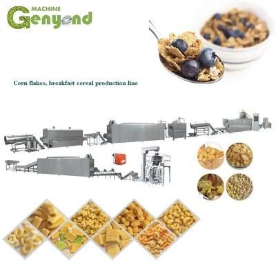 Health Food Cereal Corn Flakes Oat Making Machine for Breakfast Production Line
