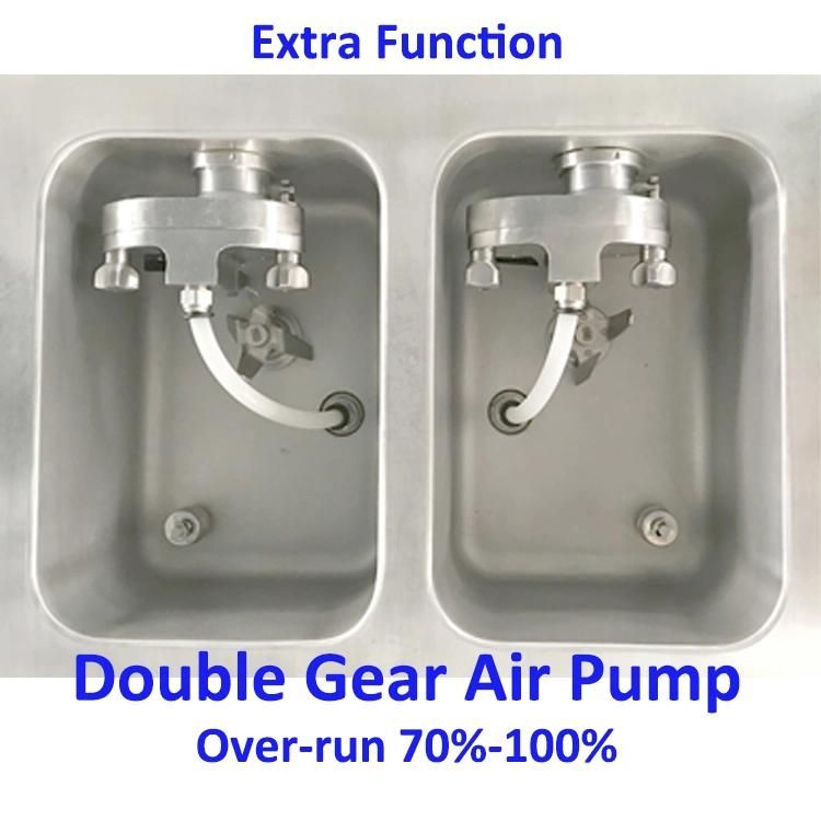 Floor Stand Double Cooling System Frozen Soft Ice Cream Machine
