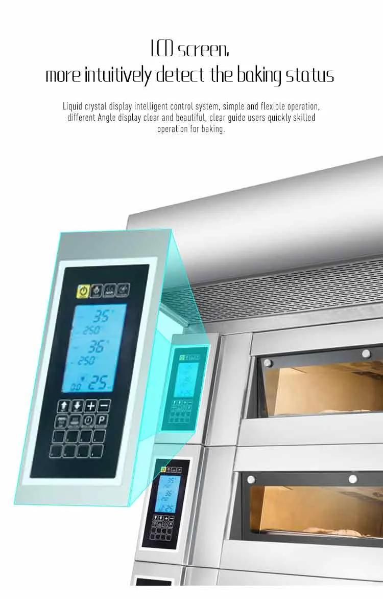 Electric 3 Deck 9 Trays Bakery Oven with Cabinet