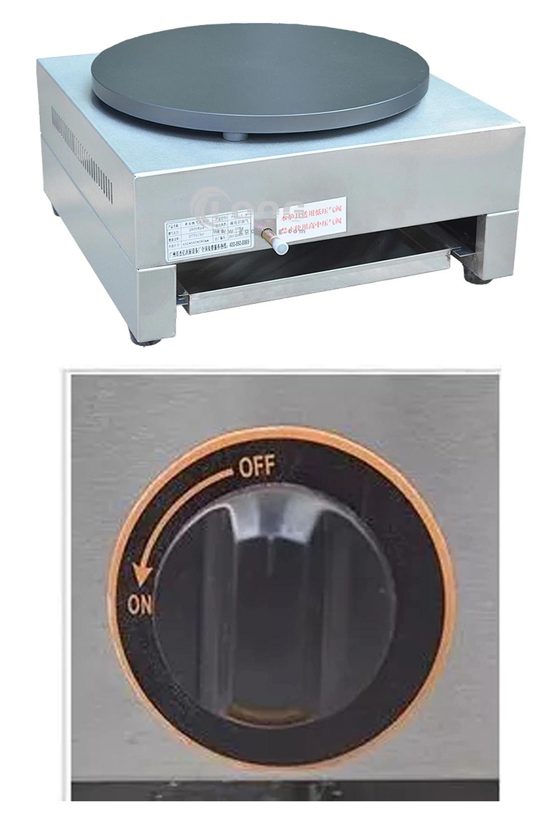 Competitive Price Kitchen Equipment Gas Crepe Maker Stainless Steel Crepe Making Machine Best Commercial Crepe Maker