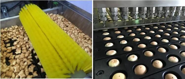 Automatic Chocolate Jam Cream Filling Small Hello Panda Biscuit Injection Making Machine