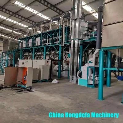 High Standard Turnkey Project 100tpd Corn Milling Machine Price Hongdefa