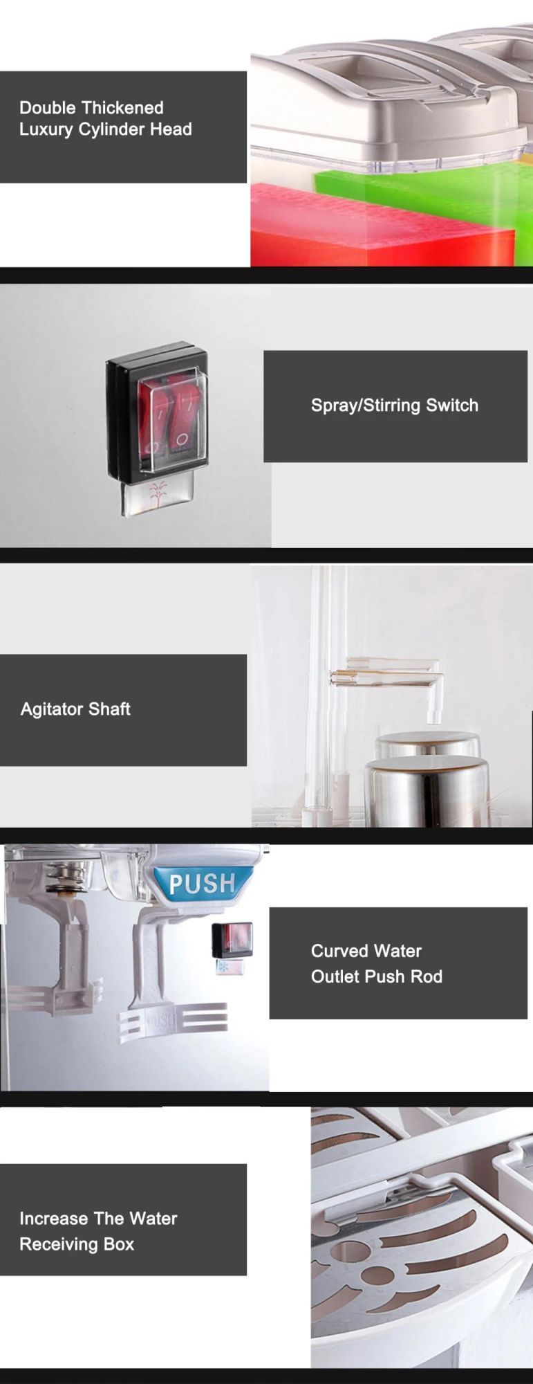 3 Tanks Commercial Frozen Cold Drink Ice Cream Juice Slush Machine