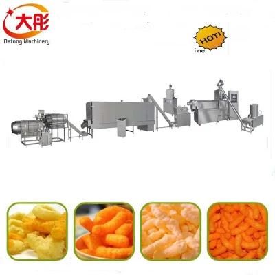 Twin Screw Puff Corn Chips Snacks Food Making Extruder
