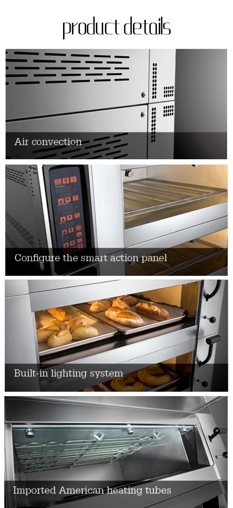 Commercial Touch screen Four Deck Eight Trays Bread Oven