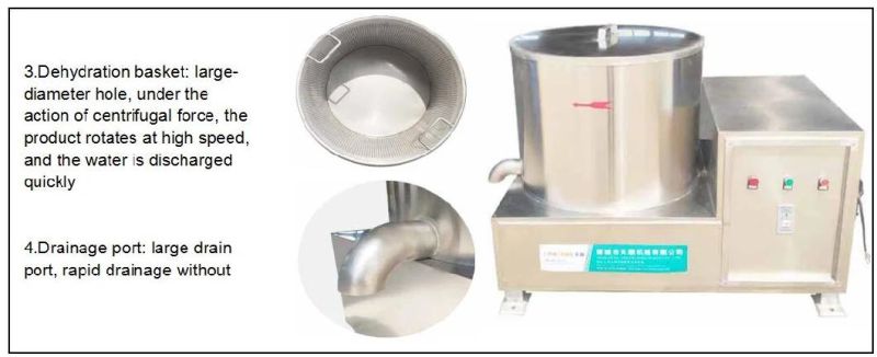 Centrifugal Food Dehydrator Vegetable Centrifugal Dewatering Machine