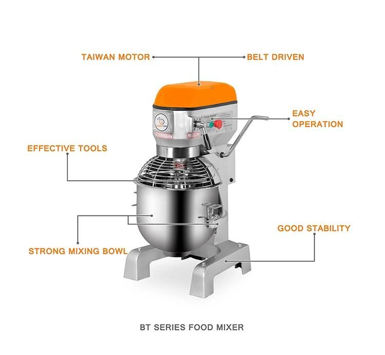 10 20 30 40 Liter High Quality Commercial Electric Planetary Mixer Bakery Food Mixer Machine Bakery Cake Mixer