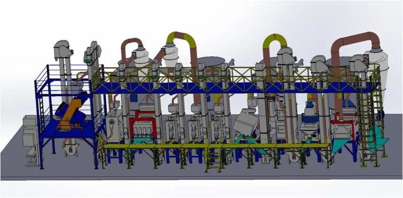 Clj Low Temperature Circular Paddy Dryer Rice Mill Machine for Rice Processing
