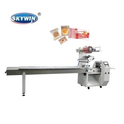 Automatic Three Servo Flow Packing Machine for Biscuit Bakery Machine