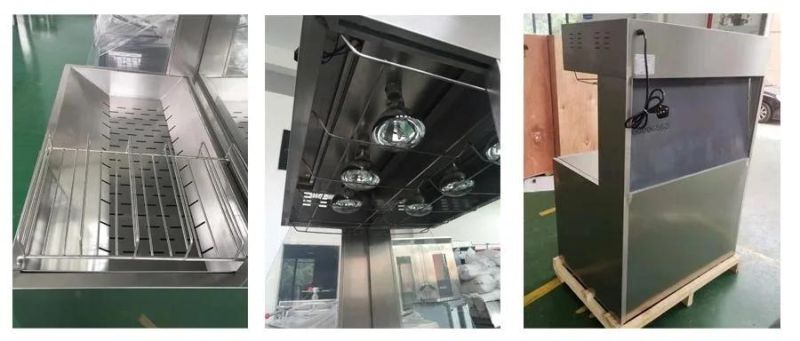 International Air French Fry Table Commercial Vertical French Fry Thermal Insulation Table Large Capacity Stainless Steel French Fry Thermal Insulation Table
