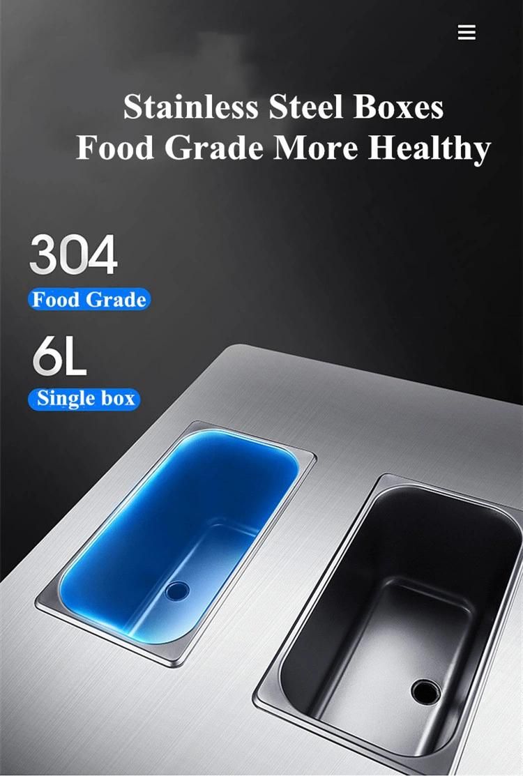 Commercial Vertical 3 Flavor Soft Serve Ice Cream Machine