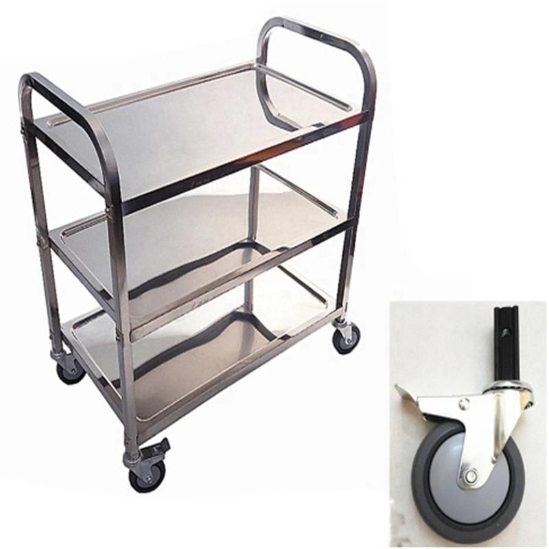 Stainless Steel Surgical Instrument Cart Operating Instrument Trolley