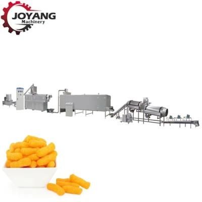 Twin Screw Puffed Finger Coren Snacks Extruder Processing Machine