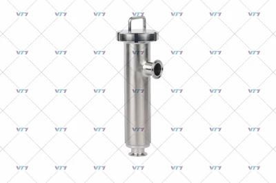 Sanitary Stainless Steel 90 Degree Filter with Clamp End