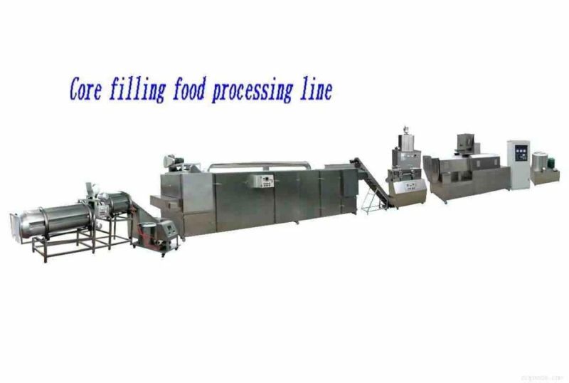 Double Screws Core Filling Snack Production Extruder