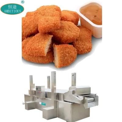 Chicken Nuggets Deep Frying Machine with Conveyor