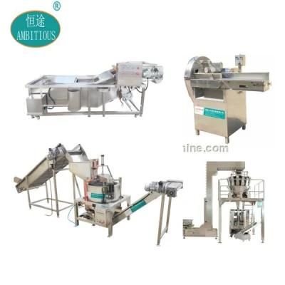 Complete Automated Vegetable and Salad Processing Line for Cutting Washings Drying and ...