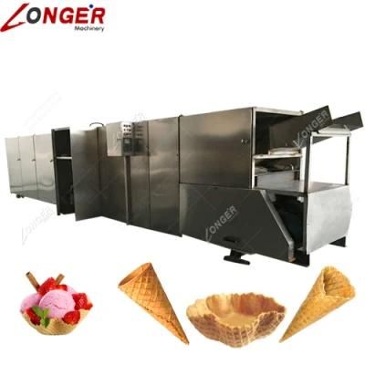 Fully Automatic Rolled Sugar Ice Cream Cone Making Machine