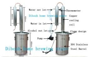304 Stainless Steel Distiller for Brandy Moonshine Distiller