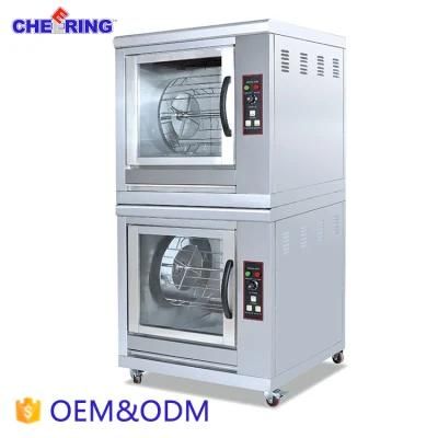 Commercial Double Layers Electric Chicken Rotisserie