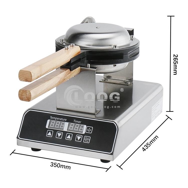 Intelligent Fast Heating Commercial Portable Egg Puff Waffle Makers Snack Kitchen Equipment Stainless Steel Puffle Eggetee Waffle Machine for Wholesale Price
