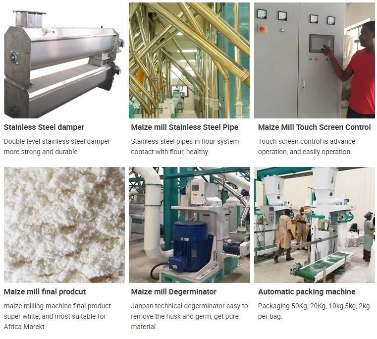 Malawi Maize Flour Milling Machine to Produce Maize Flour and Maize Grits