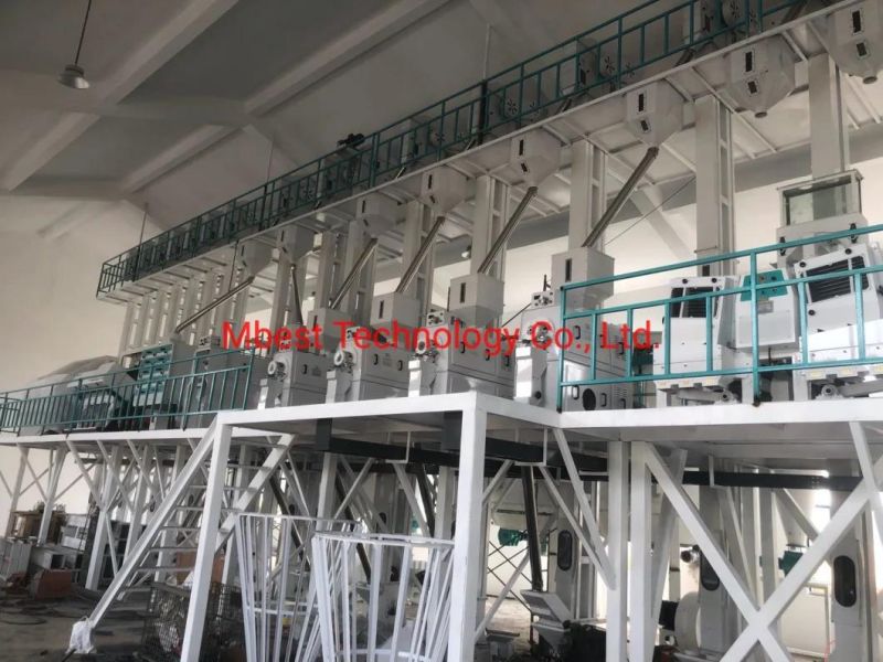 Industrial Grain Processing 60tpd Paddy Rice Processing Plant