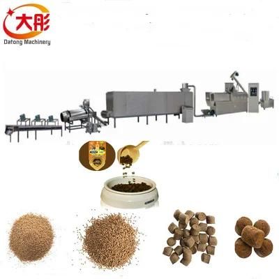 Automatic Twin Screw Dry Dog Feed Pellet Processing Machine Price