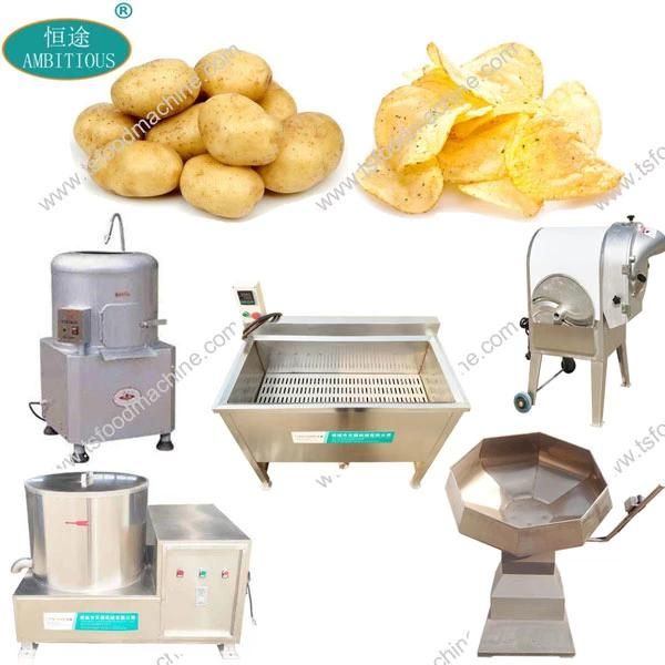 Machines Manufacturing Potato Chips Automatic Potato Chips Making Machine 50kg