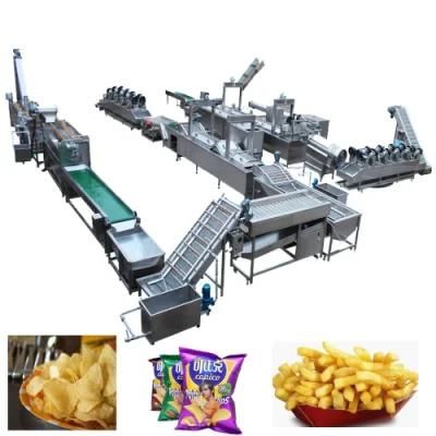 Autoamtic Potato Chips French Fries Production Processing Equipment