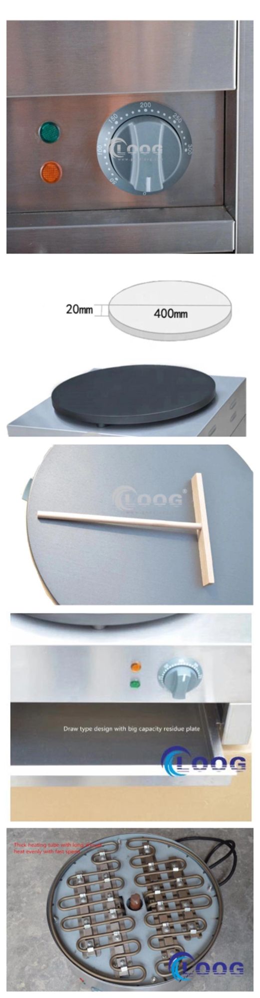 CE Certificate Commercial Crepe Making Machine Single Head Portable Crepe Machine Electric Crepe Machine