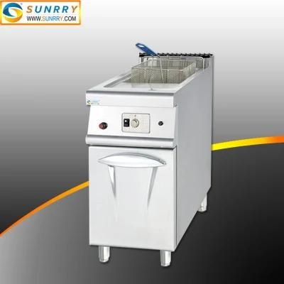 Restaurant Equipment Oil Tank Fryer Machine with Cabinet