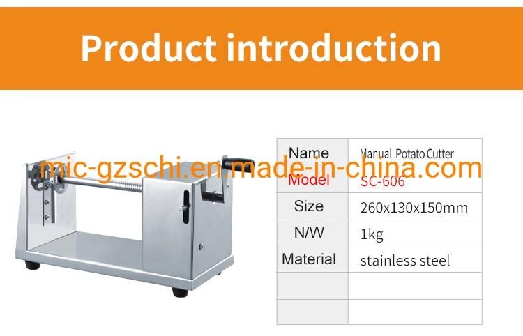 Manual Cutter Twisted Potato Cutter Twisted Chips Machine
