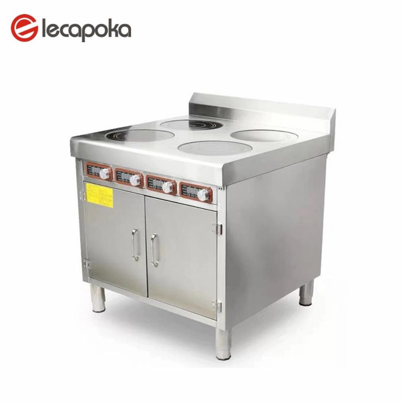 Guangdong Factory Direct 220V 3.5kw Commercial 4 Burner Electric Cooktop Toughened Glass Induction Electric Cooktop