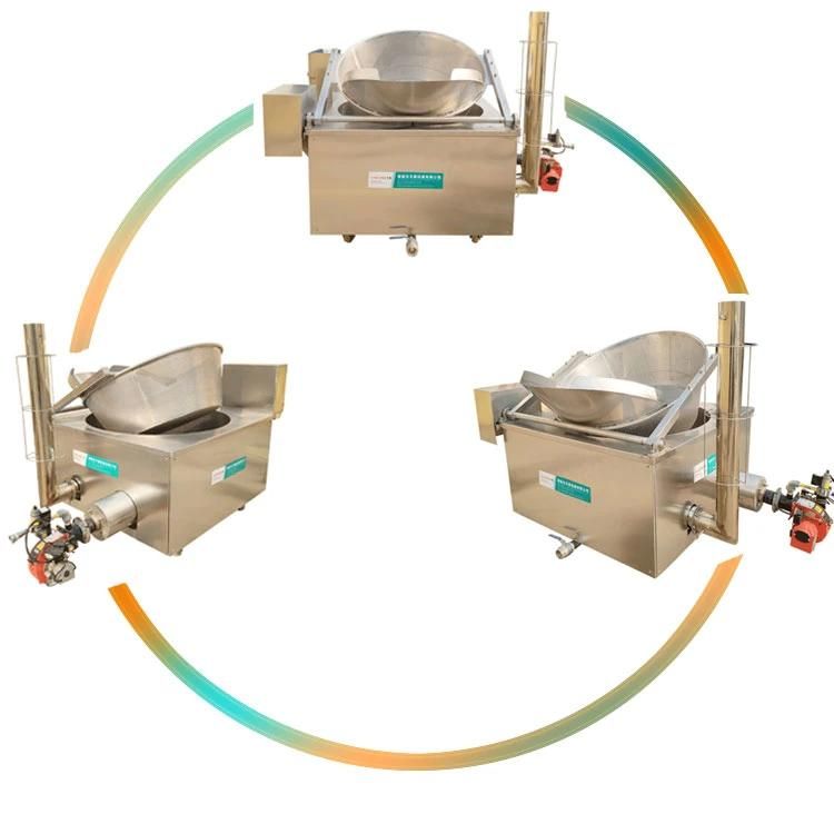 Industrial Snack Food Fryer Machinery for Sale Shrimp Ball Frying Machine