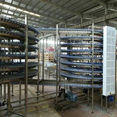 Stainless Steel Screw Belt Conveyor Tower Food Grade Chiller Spiral Freezer