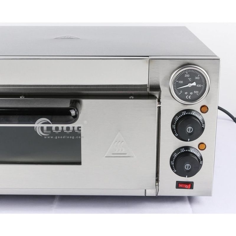 High Quality Snack Equipment Factory Wholesale Stainless Steel Bakery Oven Maker Pizza Making Machine with Viewing Window