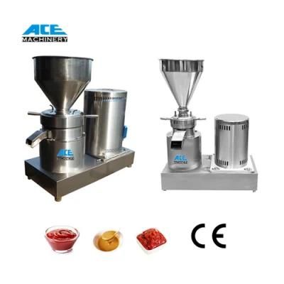 Price of Tomato Sauce Ketchup Paste Making Grinding Colloid Mill Machine with Trolley and ...