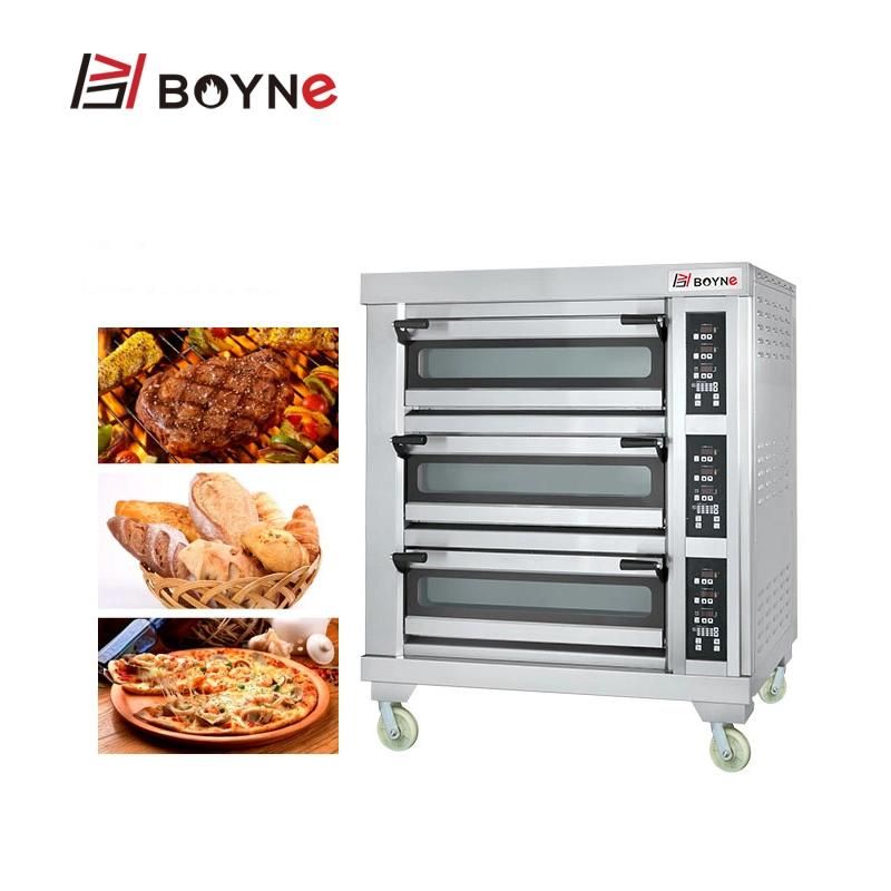 Western Kitchen Machine Three Layer Six Trays Electric Oven