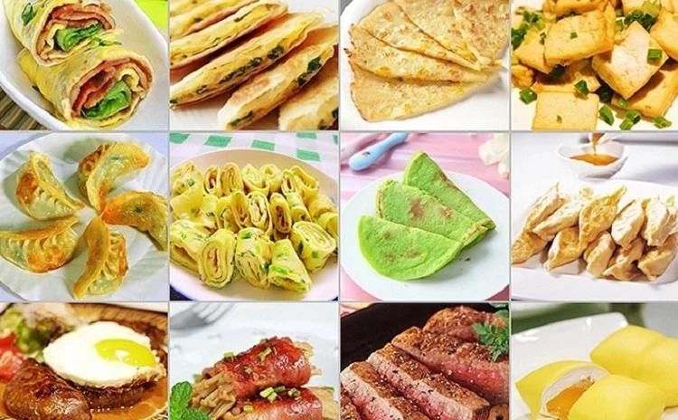 Unique Design Stainless Steel Roller Crepe Griddlle Kitchen Equipment Home Electric Cake Maker Machine Round Grill with Ce