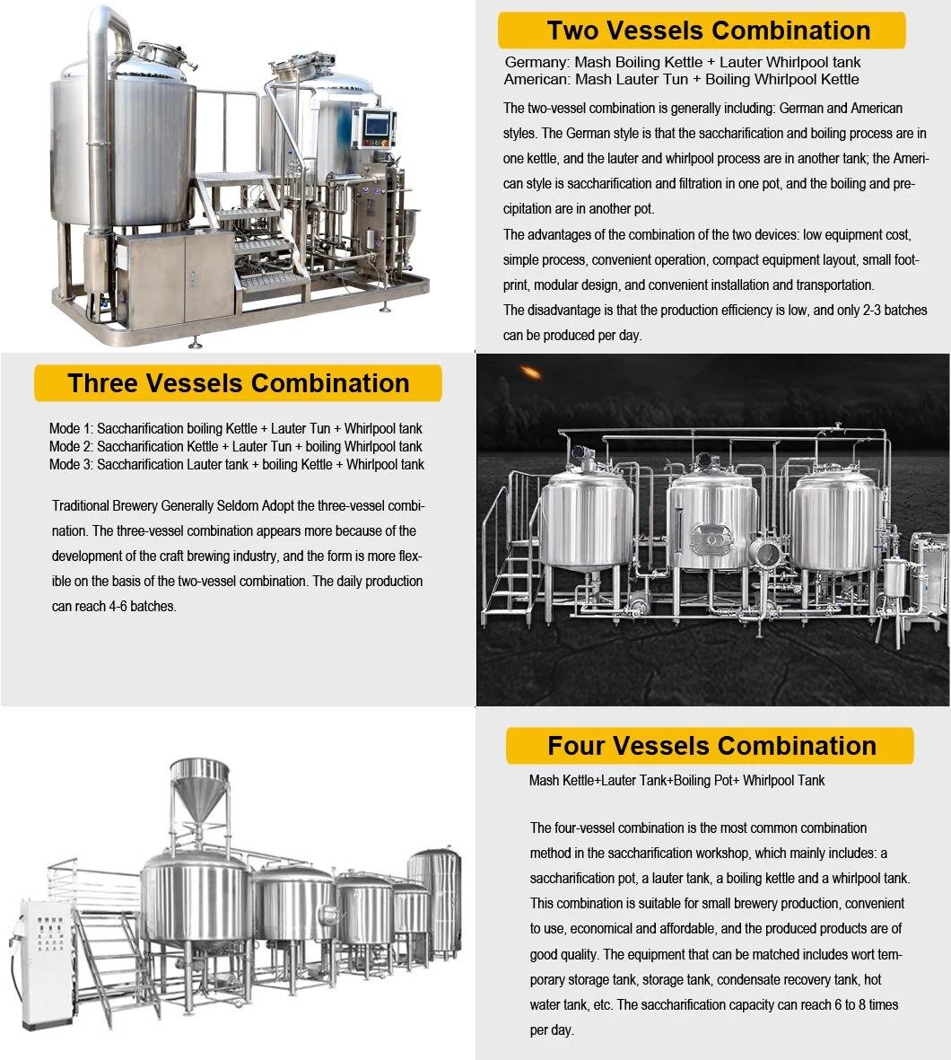 Beer Equipment Micro Brewery 300L 500L 800L 1000L Per Batch